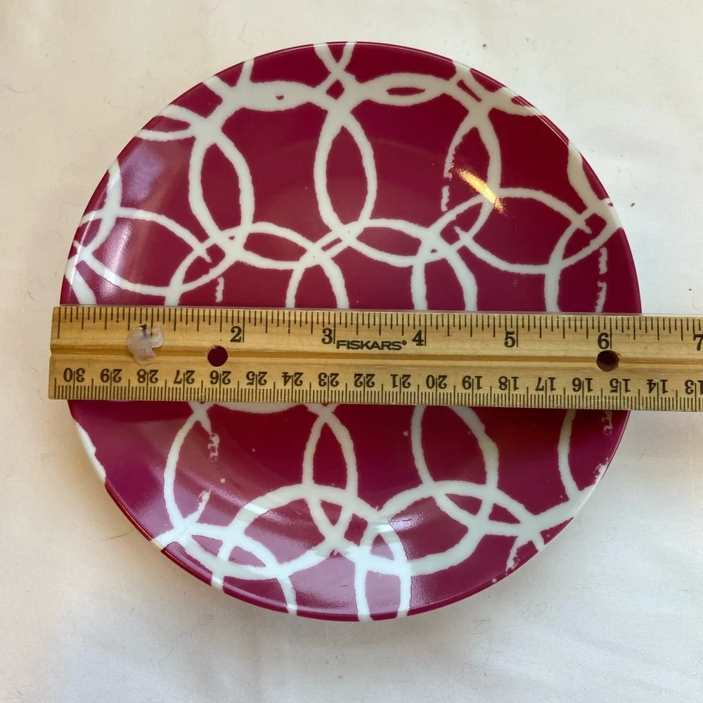 (4) Crate&Barrel cocktail plates