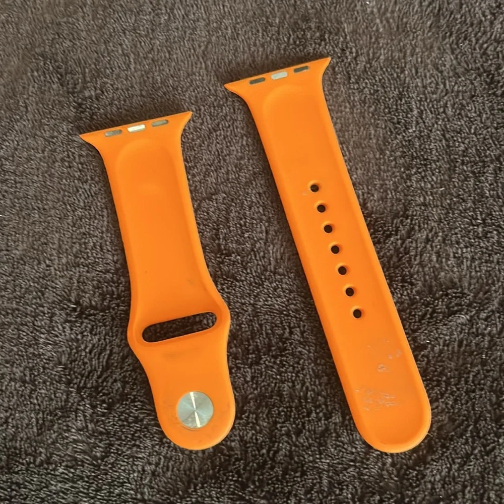 Orange Silicone Smartwatch Band