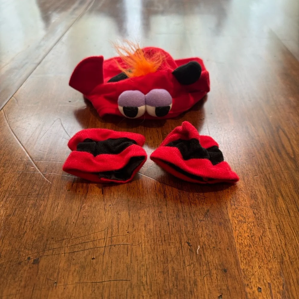 Halloween Red Devil Costume Set for Pets