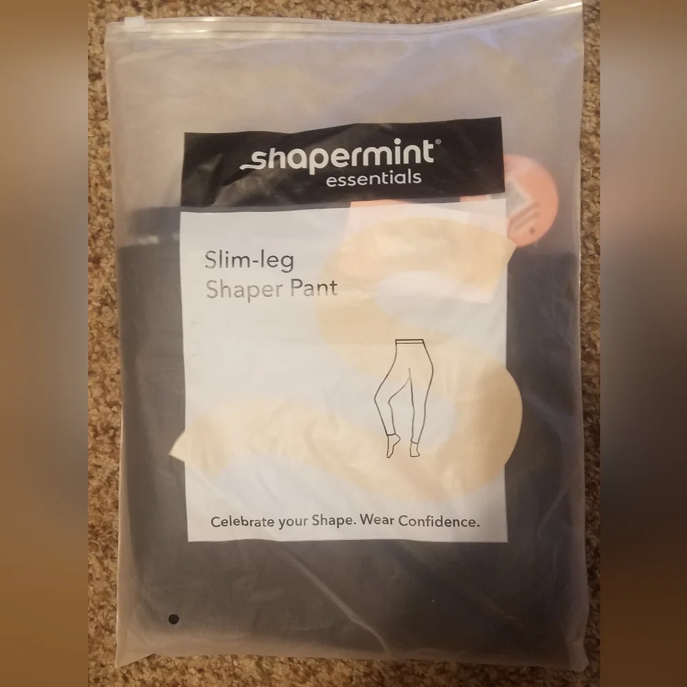 NWT Shapermint Essentials Black Slim Leg Shaper Pant XL