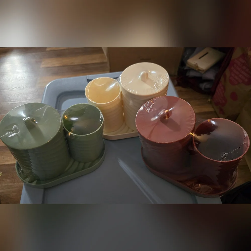 Elegant Multi-Color Vanity Tray Set