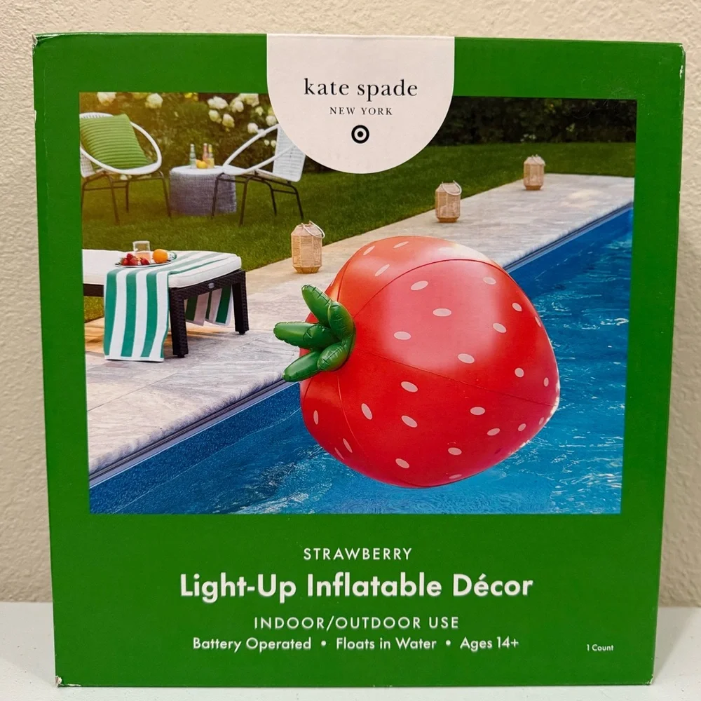 Kate Spade x Target Light Up Inflatable Strawberry Décor