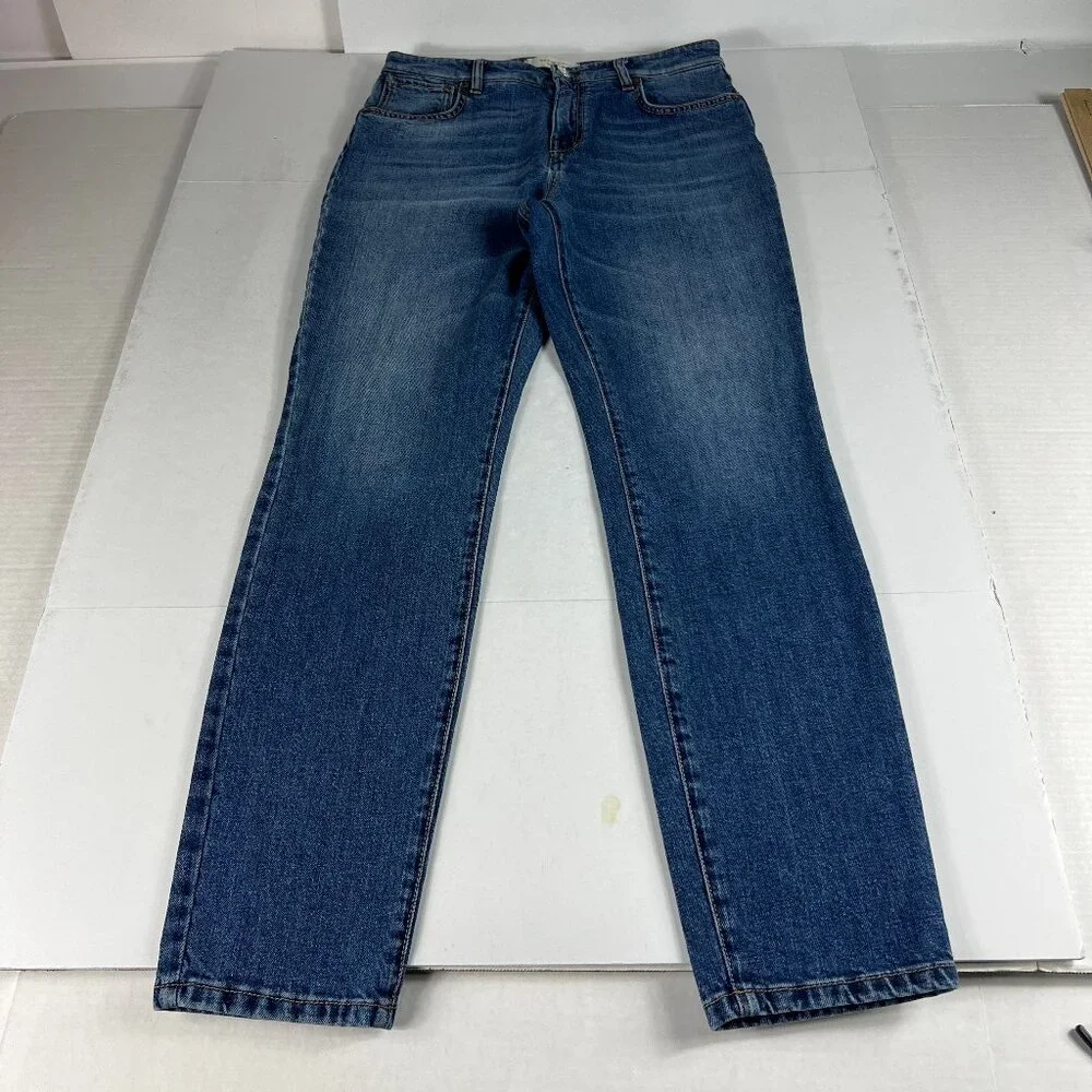 Max Mara Jeans Women's 29x29* Weekend Cropped Cigarette Skinny Blue Denim Tag 8