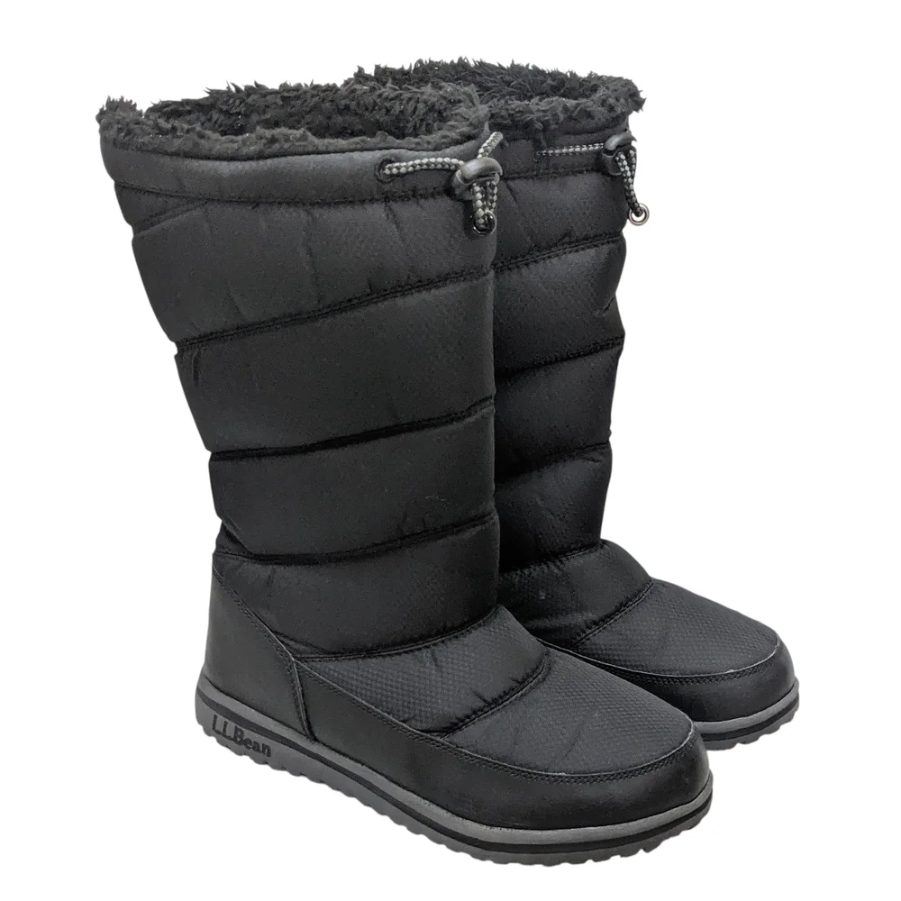 L.L. Bean Kids Insulated Black Winter Boots Size 6