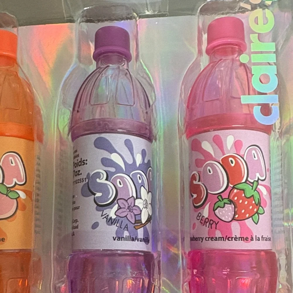 Claires soda bottle