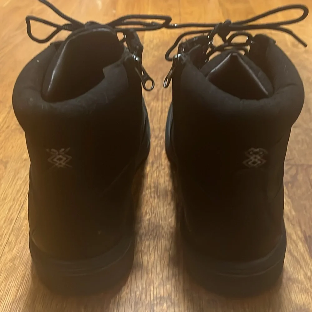 UGG MEN'S BILTMORE WORK WINTER LEATHER ANKLE BOOTS BLACK Size 12