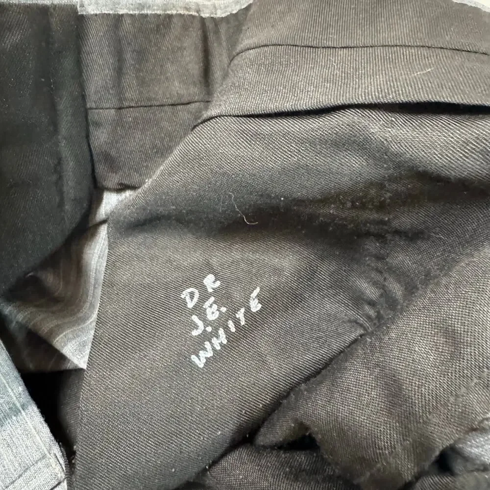 1970s VTG Aquascutum London Gray Pinstripe Two Piece Suit 40R 34x33 Dual Label