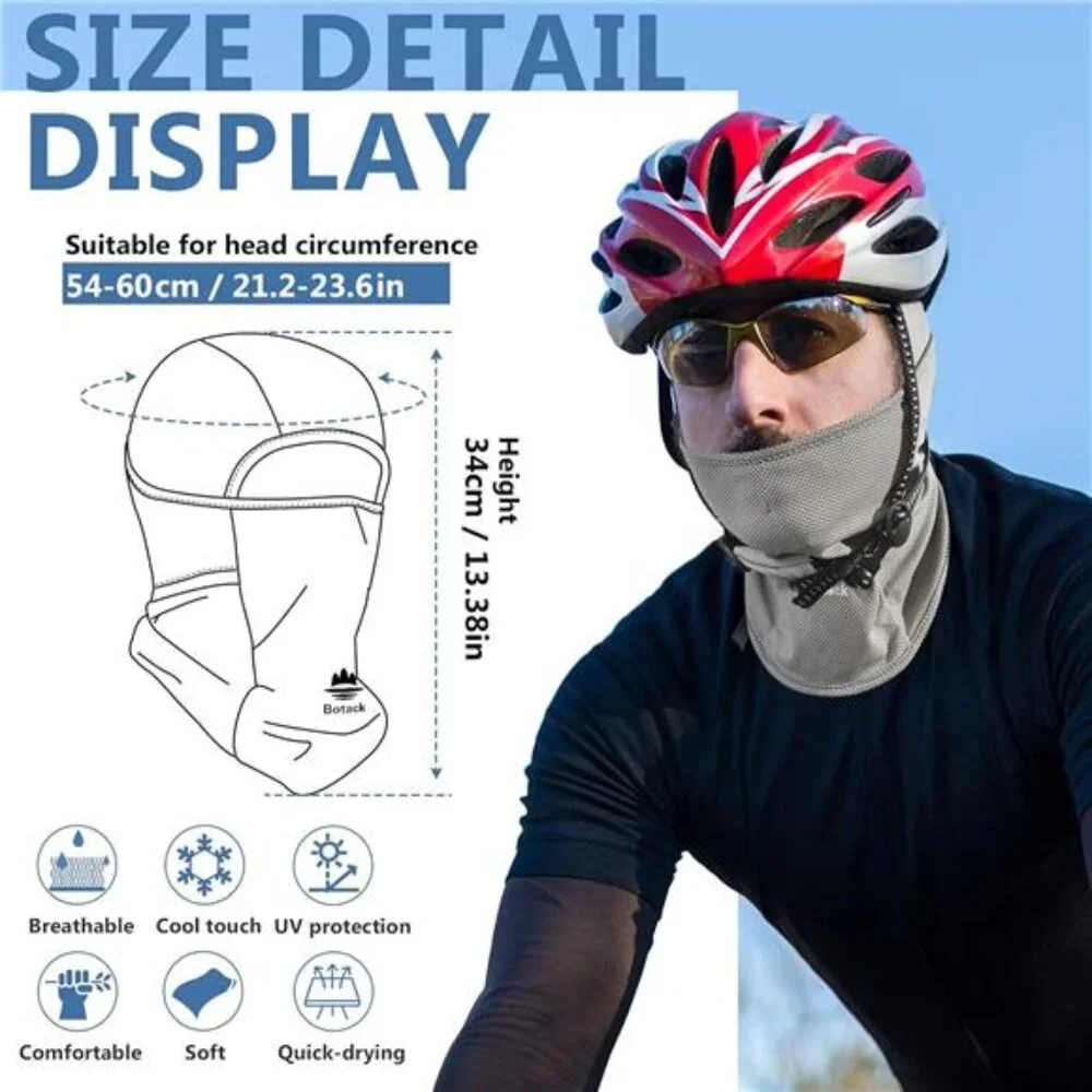 Balaclava Face Mask Sun UV Protection Breathable Full Head Mask for Men Women