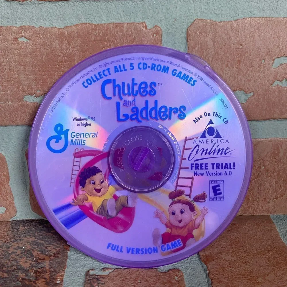 Chutes & Ladders FULL VERSION PC CD-ROM Computer Game Game Disc Only