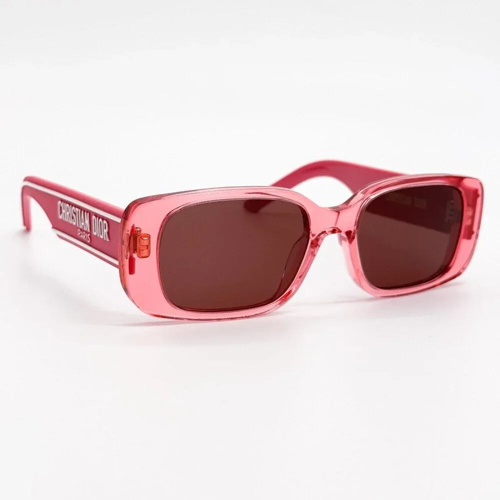 NEW DIOR SUNGLASSES, DIOR WILDIOR S2U 73D0 PINK SQUARE WOMEN SUNGLASSES DIOR