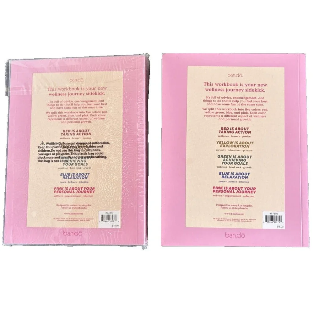 FEEL YOUR BEST LOT of 2 pcs/Journals from Ban do- A Workbook For Personal Growth
