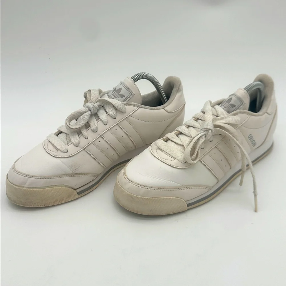 Adidas Orion Three Stripe White Lace Up Sneakers Men's Size 8
