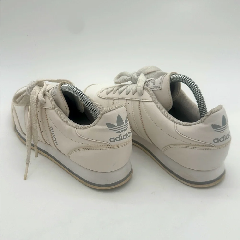 Adidas Orion Three Stripe White Lace Up Sneakers Men's Size 8