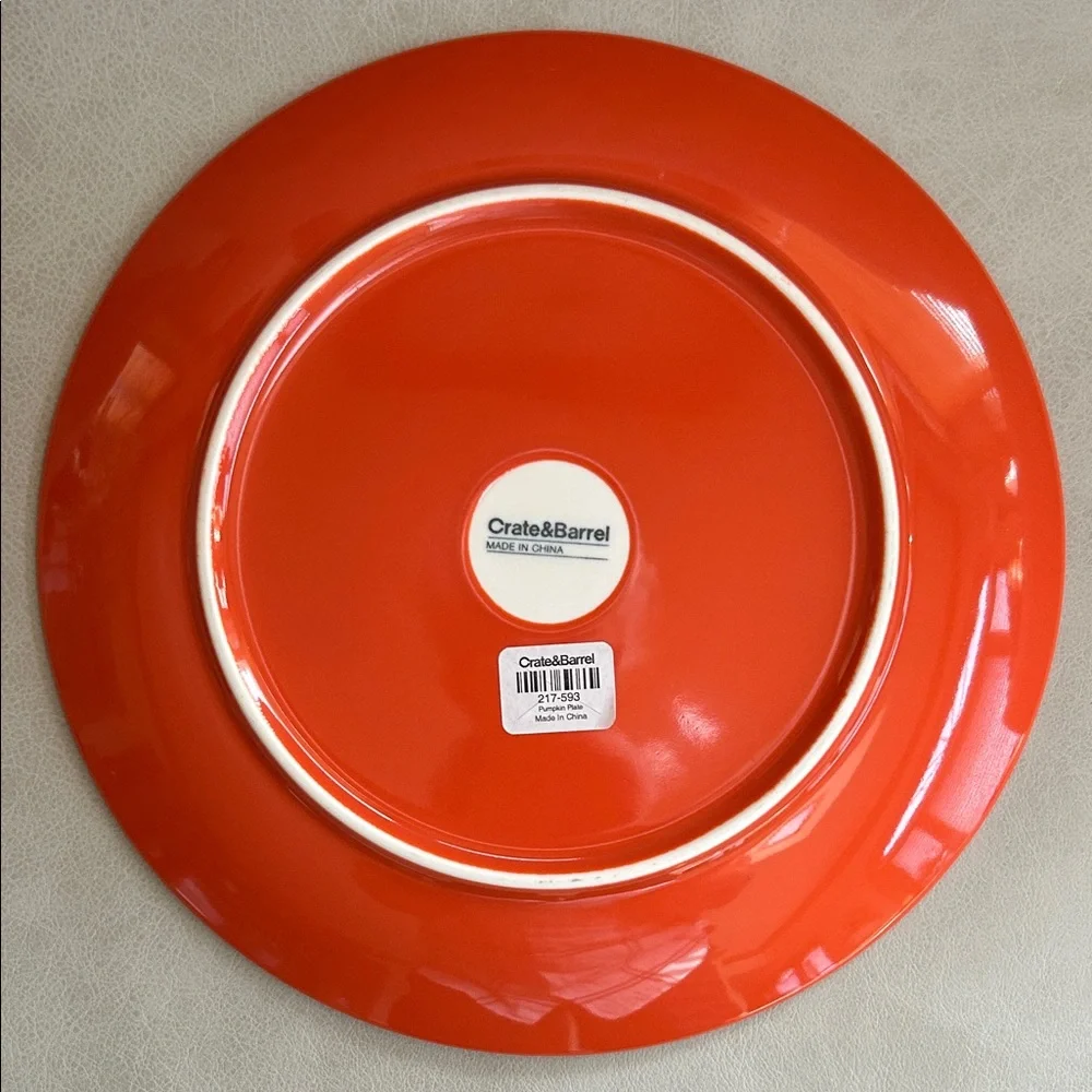 Crate&Barrel pumpkin plate