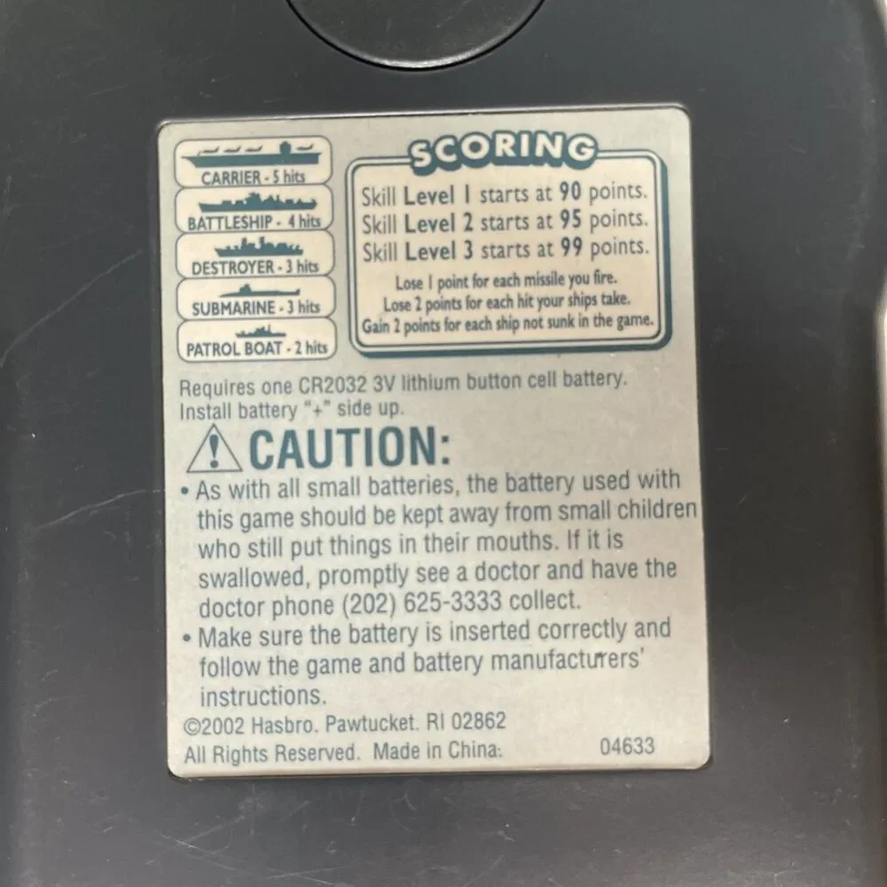 Milton Bradley battleship electronic