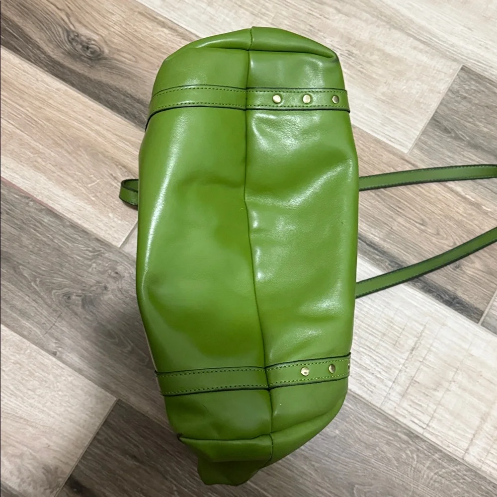 Patricia Nash large Green Leather Tote Bag