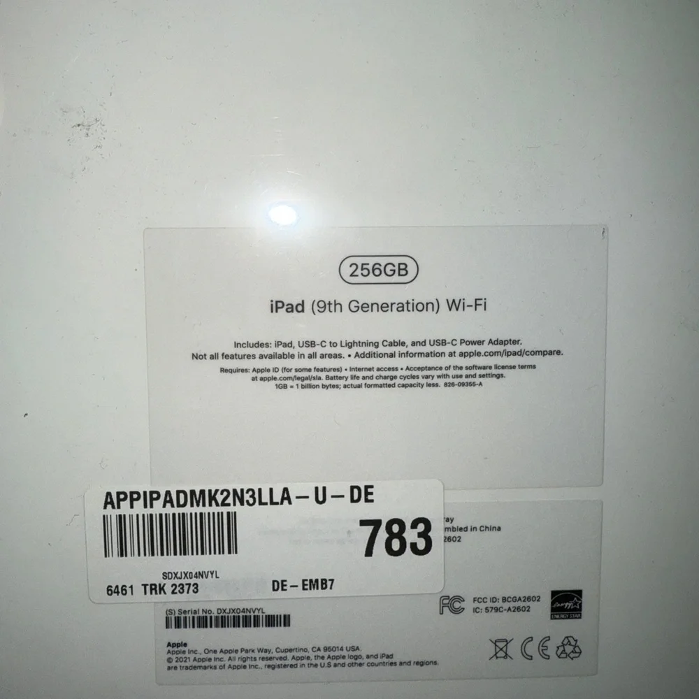 Apple iPad Gen 9 10.2