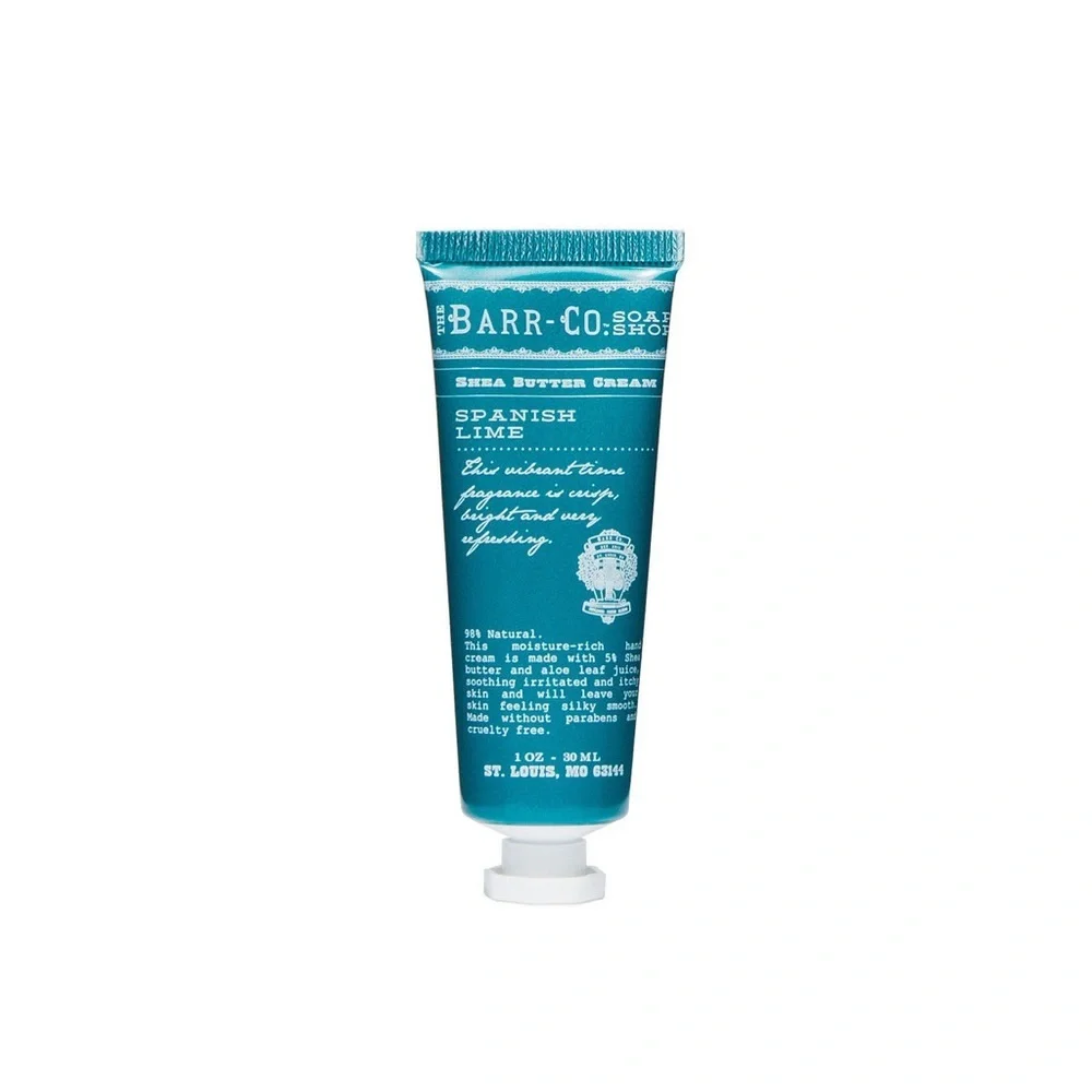 Barr Co Spanish Lime Shea Butter Hand Cream Lotion 1 OZ