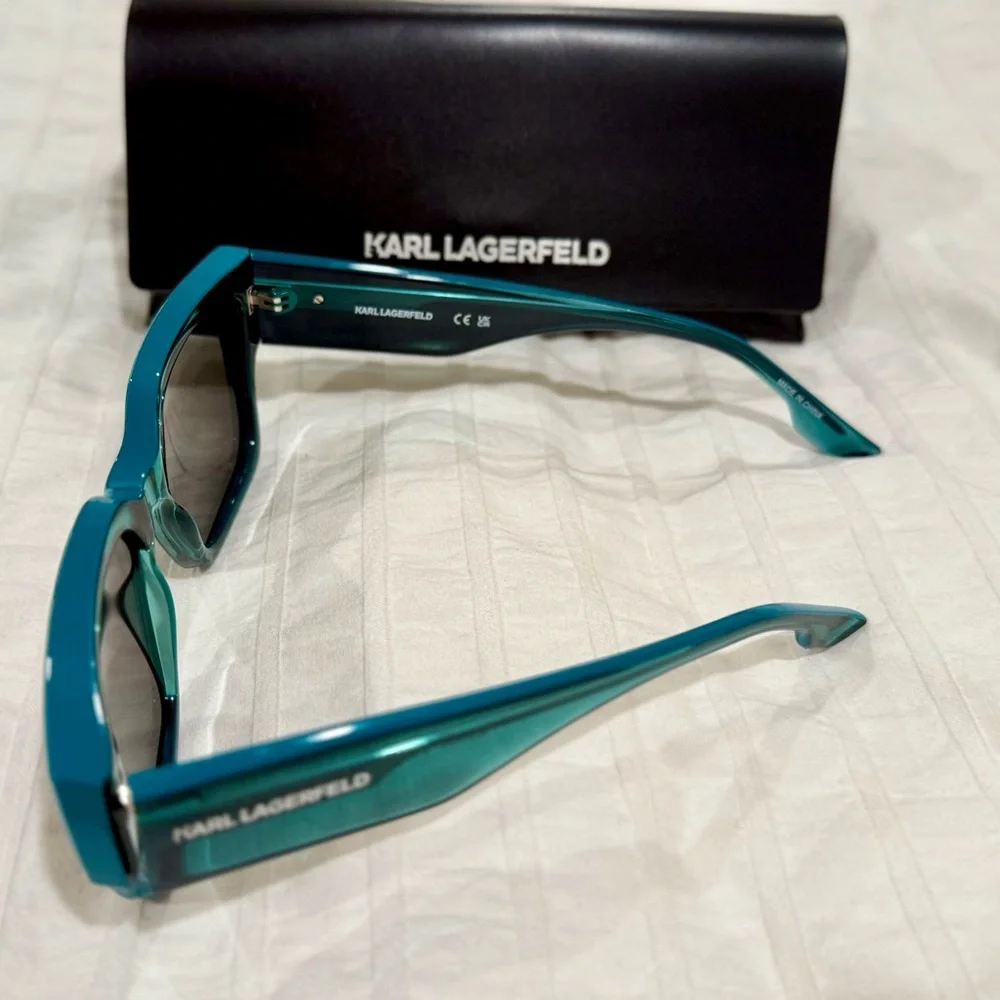 Karl Lagerfeld Teal Sunglasses