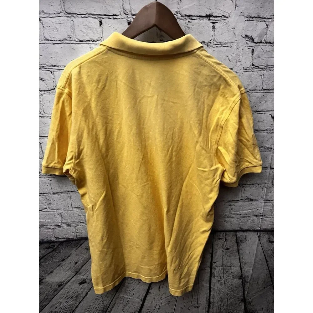 Brooks‎ Brothers 346 Men's Polo Shirt Size XL Yellow Original Fit 100% Cotton