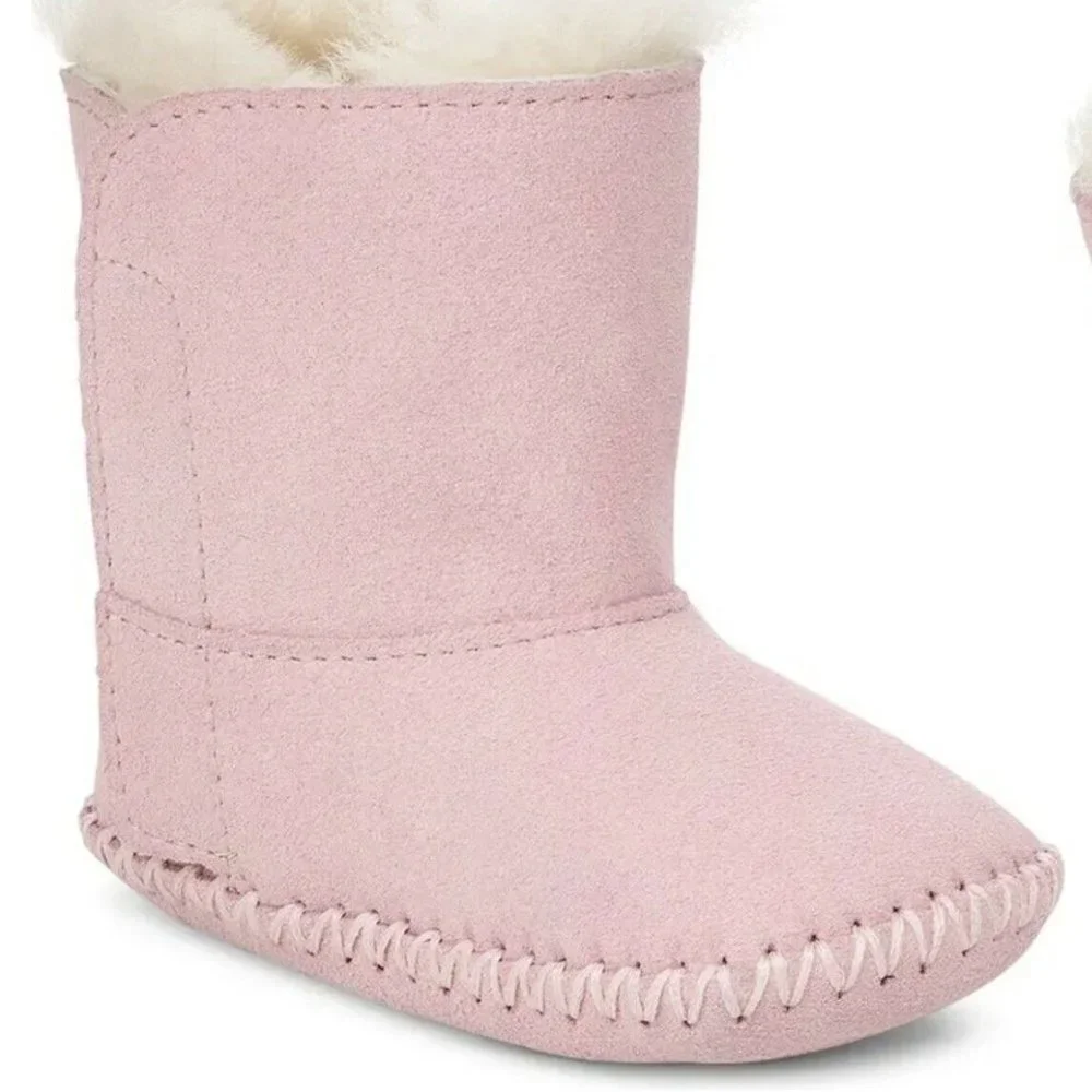 NIB‎ UGG INFANT SUEDE SHEARLING BOOTIES PINK