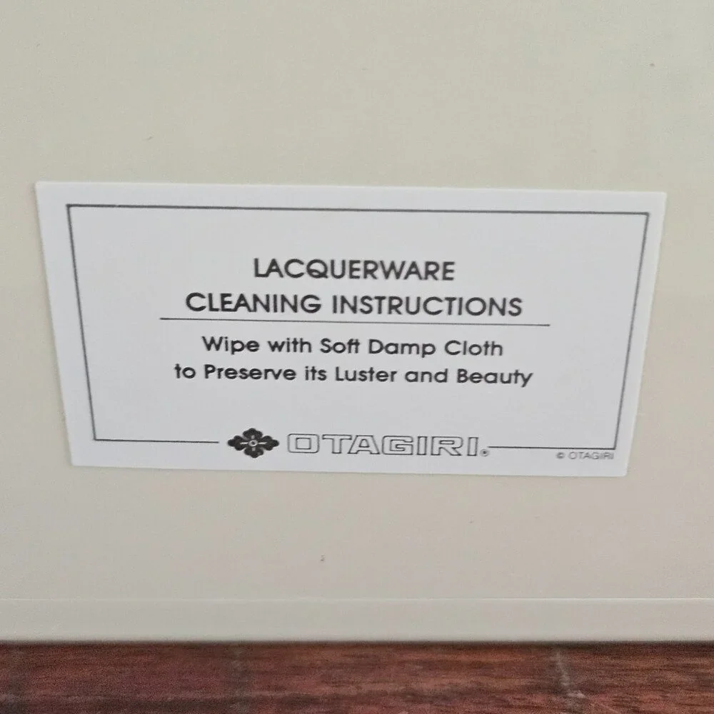 Otagiri vintage lacquerware