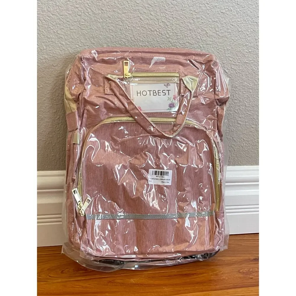 HOTBEST Diaper Bag Backpack, Pink, Large New