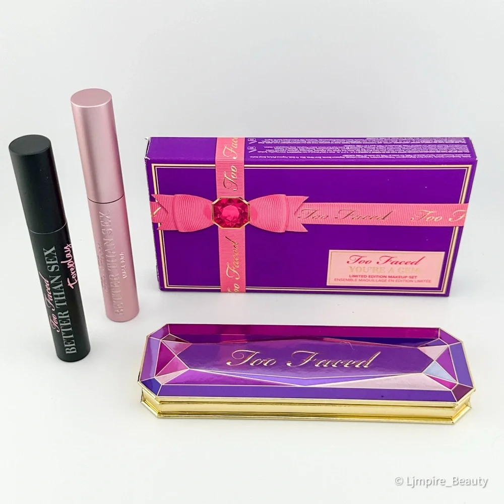 🆕 TOO FACED You’re A Gem Limited Edition Makeup Set: Eyeshadow, Mascara & Primer