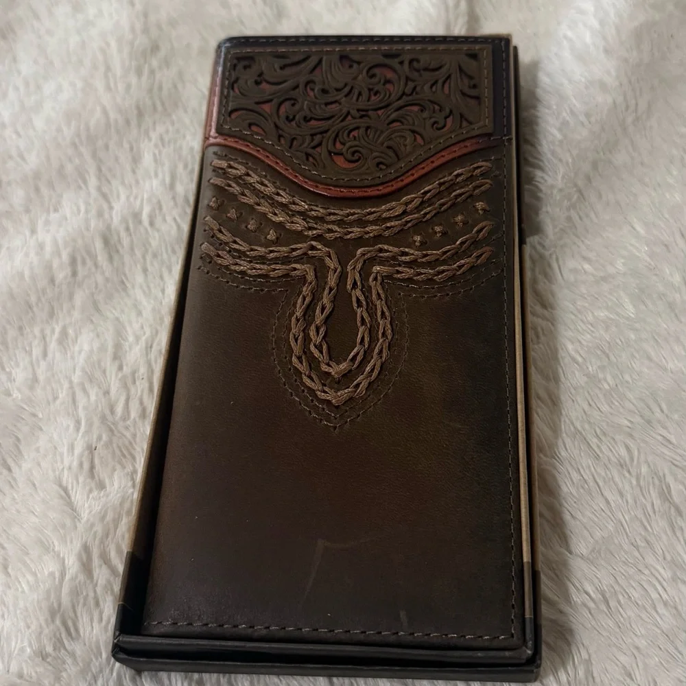 Justin Russet Inlay Rodeo Wallet