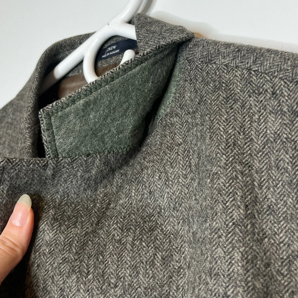 J.Crew Wool Blazer Men’s 39R  Tweed / Herringbone Sports Coat Jacket In Brown