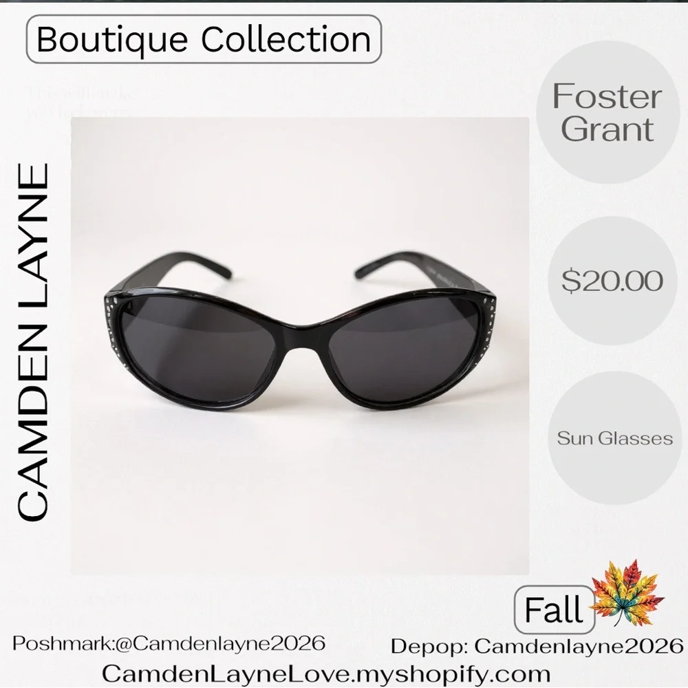 Foster Grant Black Sunglasses