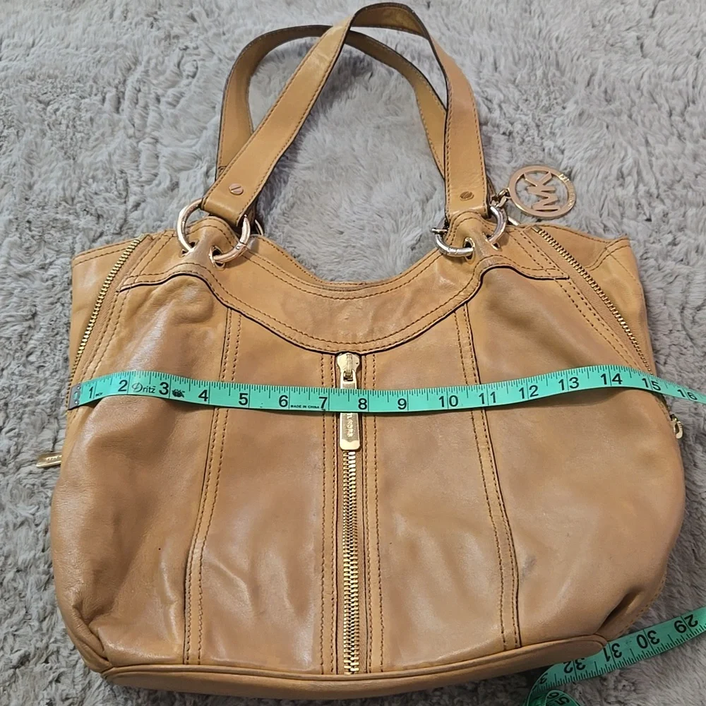 Michael Kors DAMAGED super soft real leather beige yellow shoulder bag
