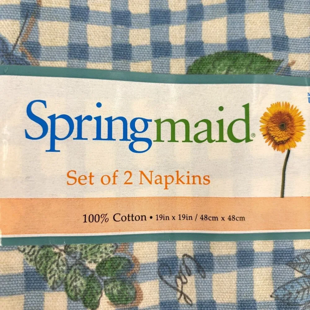 Springmaid gingham dinner