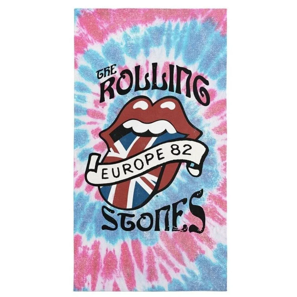 New Beach Rolling Stones Bath Pool Gift Towel Band European Tour NIP Lips Logo