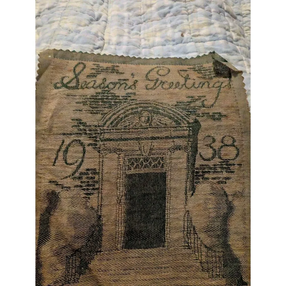 Seasons Greetings Cloth From Auburn 1938 10