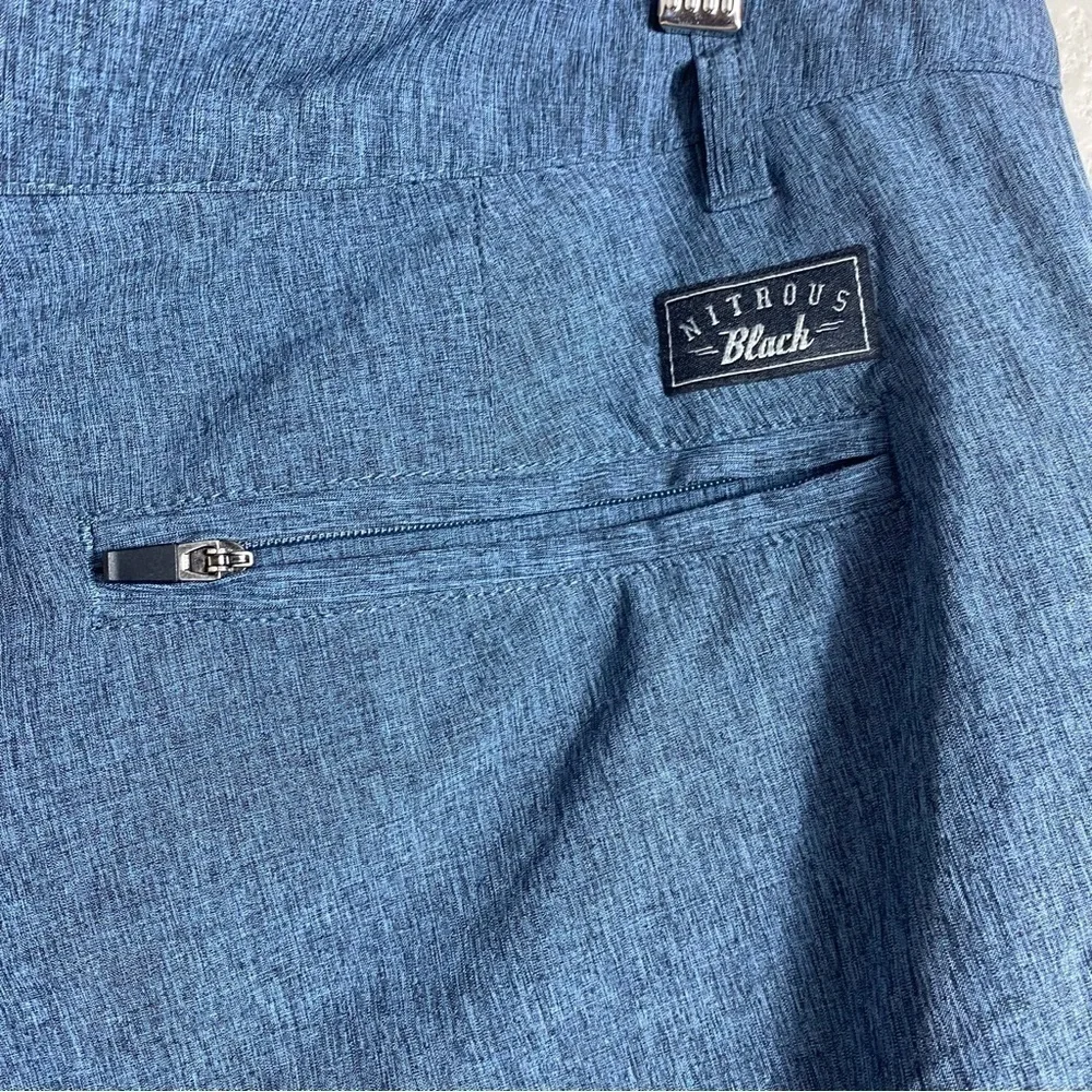 Nitrous Black Men's Blue Shorts Size: 32