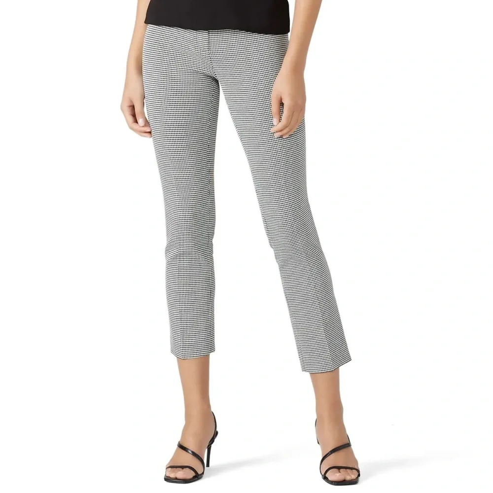 THEORY Houndstooth Classic Skinny Pants