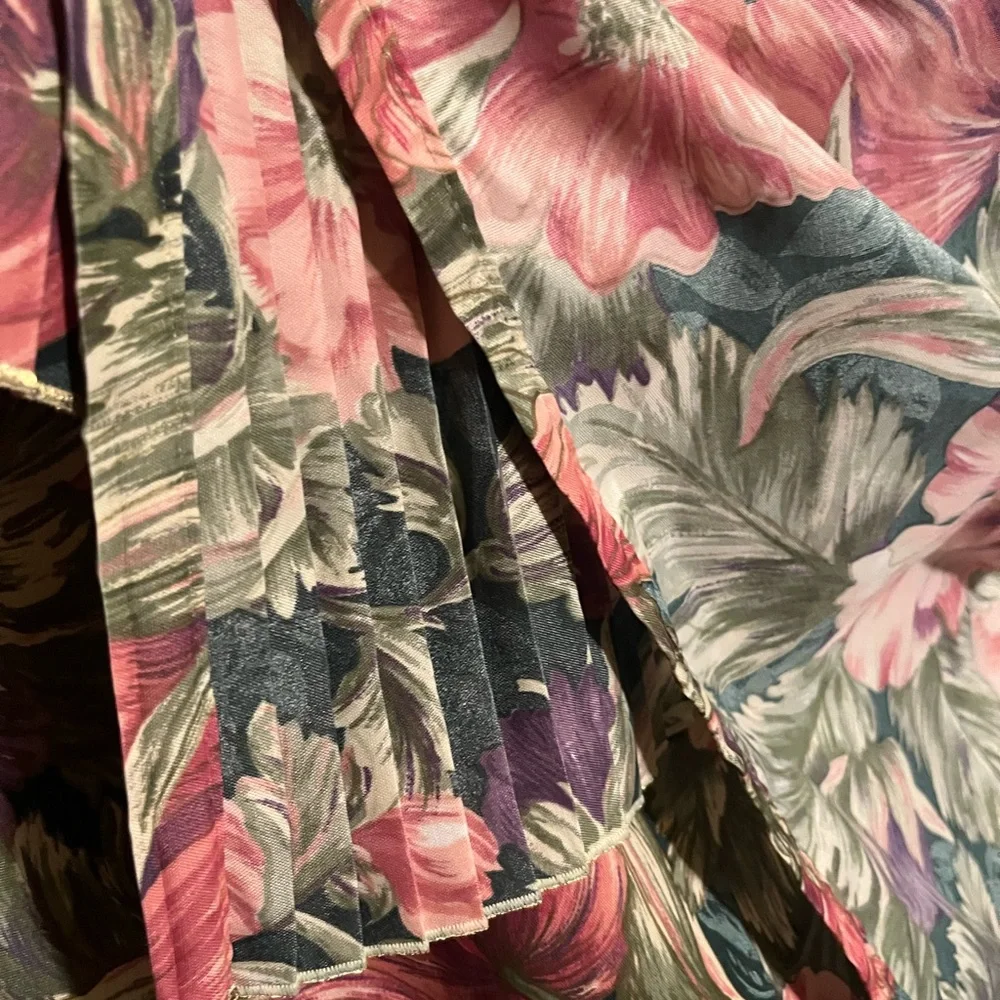 Floral Patterned / Antique Shower curtain/ Firm Price