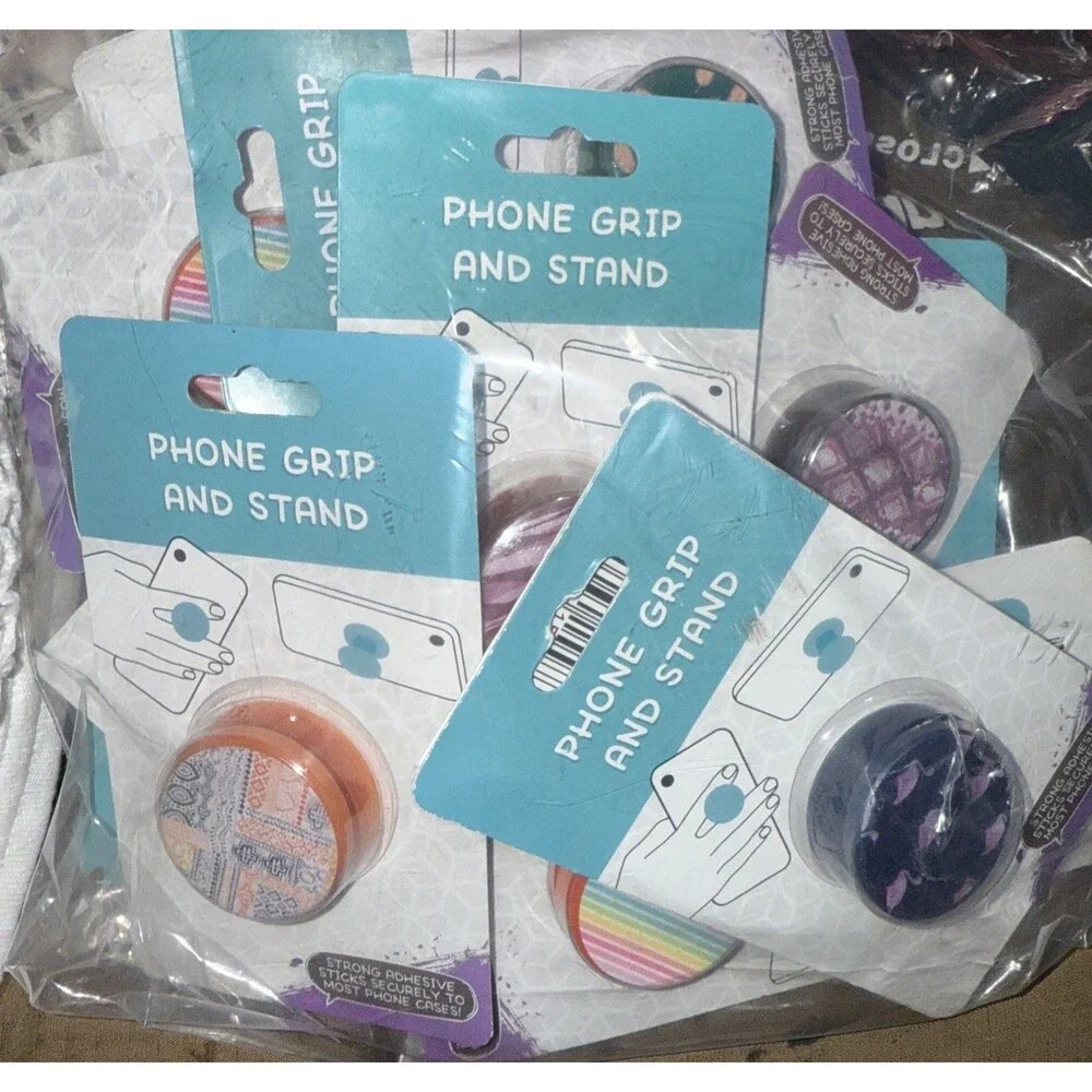 Phone Grip And Stand Pack Of 20 Multiple random Designs