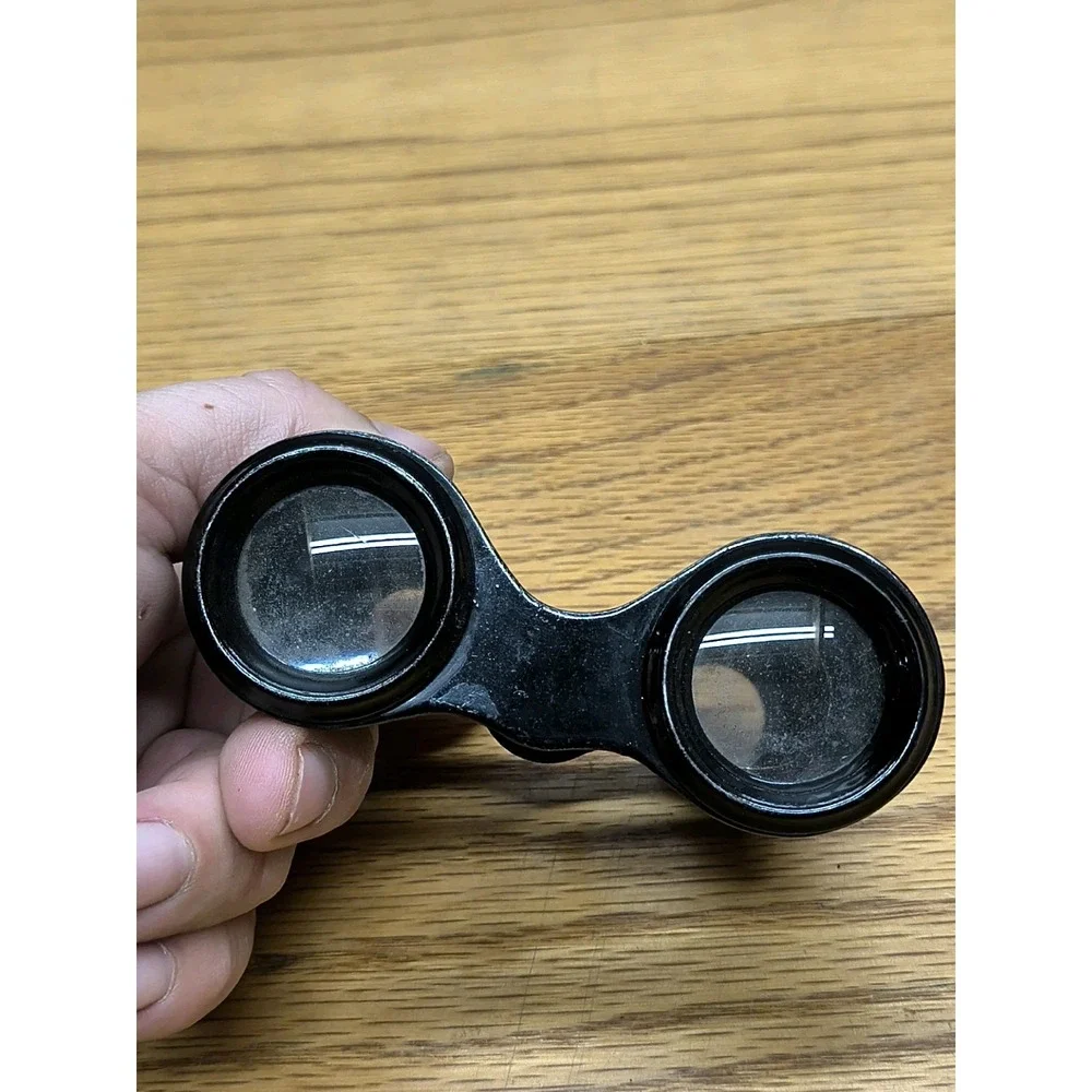 Vintage Antique Mini Theatre Opera Binoculars Black Metal Japan Unbranded‎