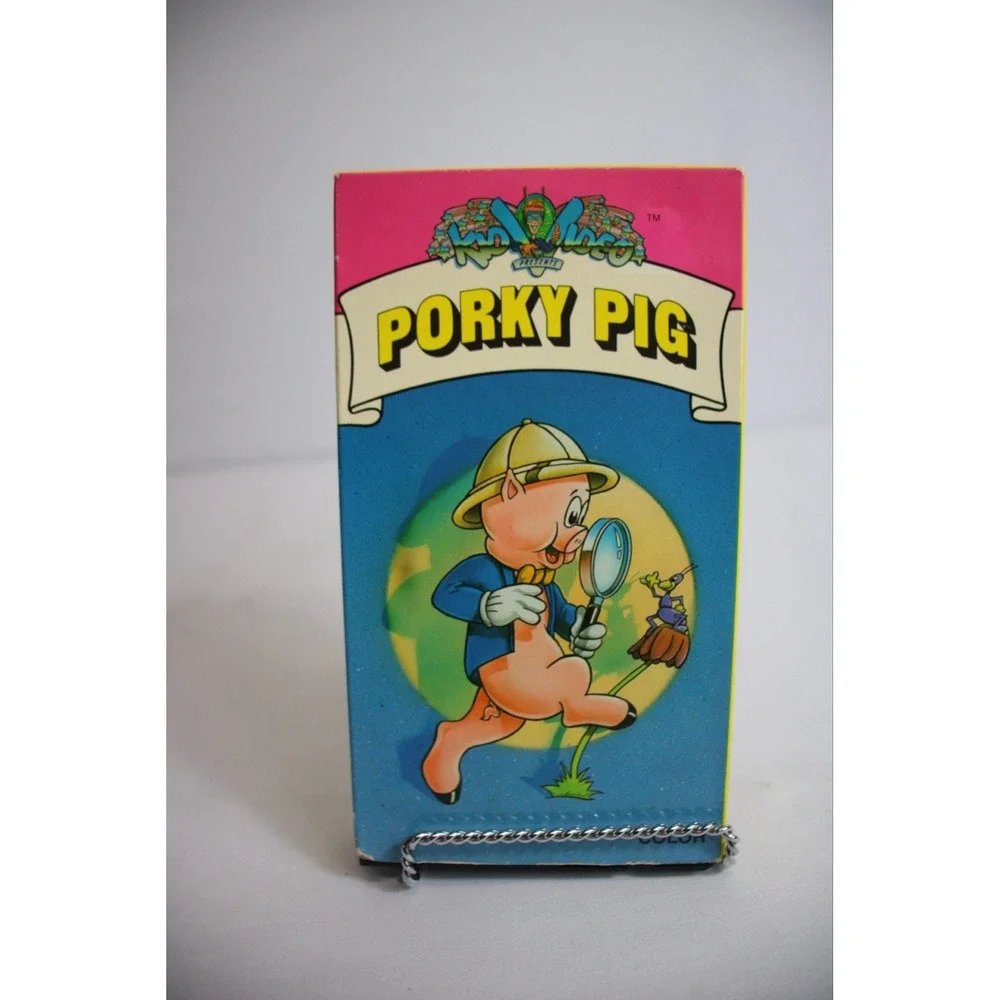 Porky Pig Kid Video Presents VHS Tape 4 Fully Animated Color Cartoons Vintage