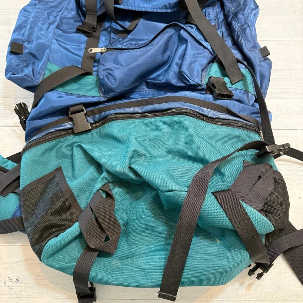 Kelty RedCloud Internal Frame Hiking Camping Backpack blue green‎