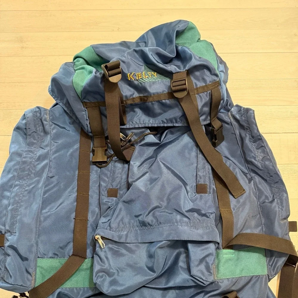 Kelty RedCloud Internal Frame Hiking Camping Backpack blue green‎