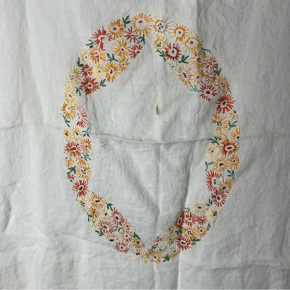N/A shape white embroidery