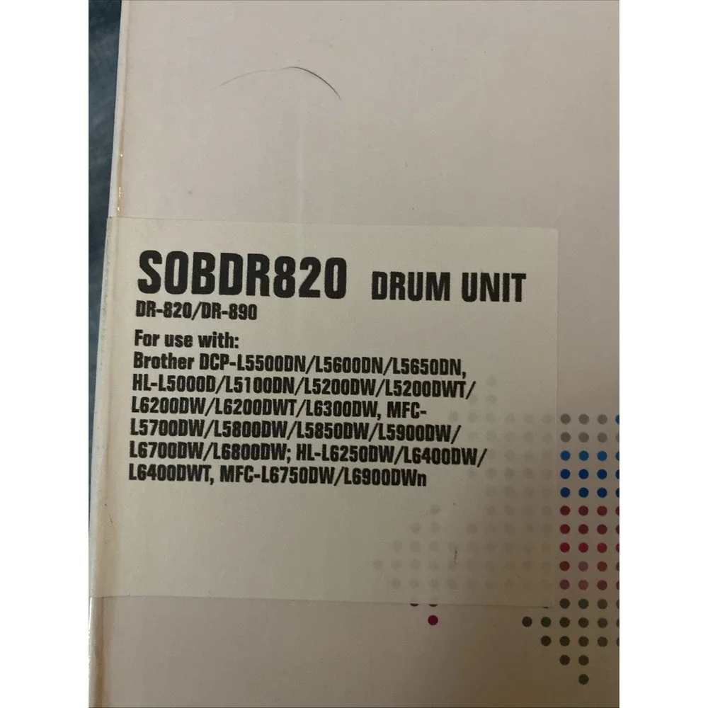Laser Toner SOBDR820 Drum Unit Premium Compatible Cartridge For Brother Printer