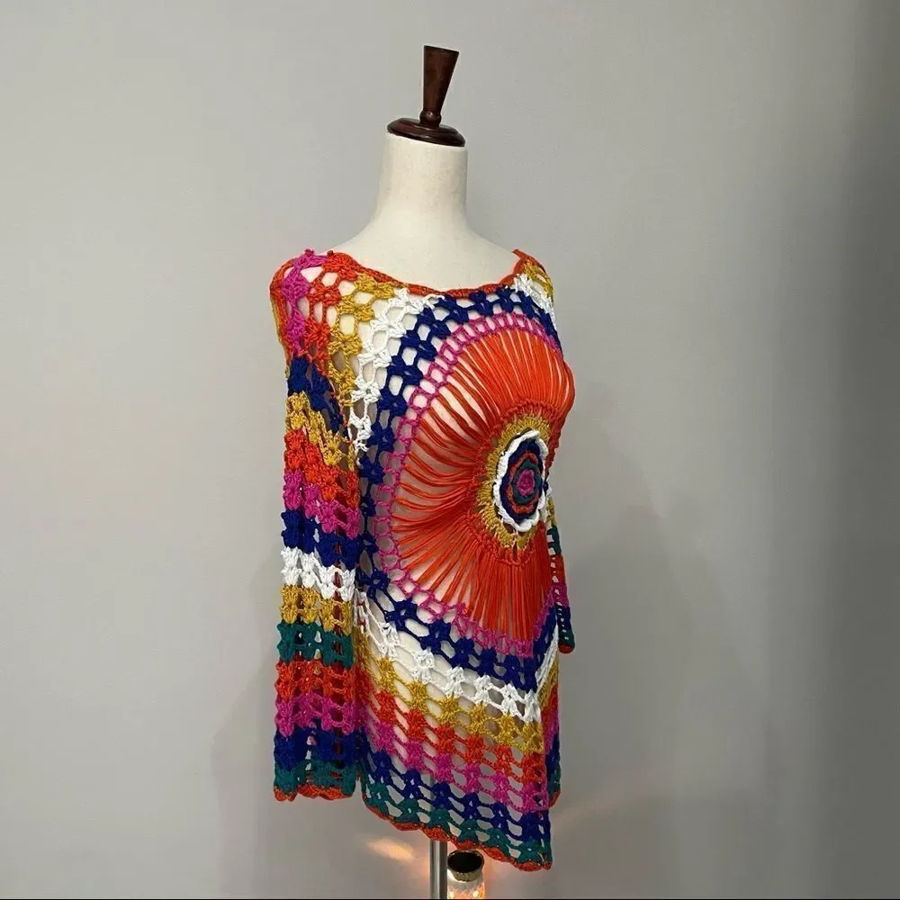 Cupshe crochet multicolor