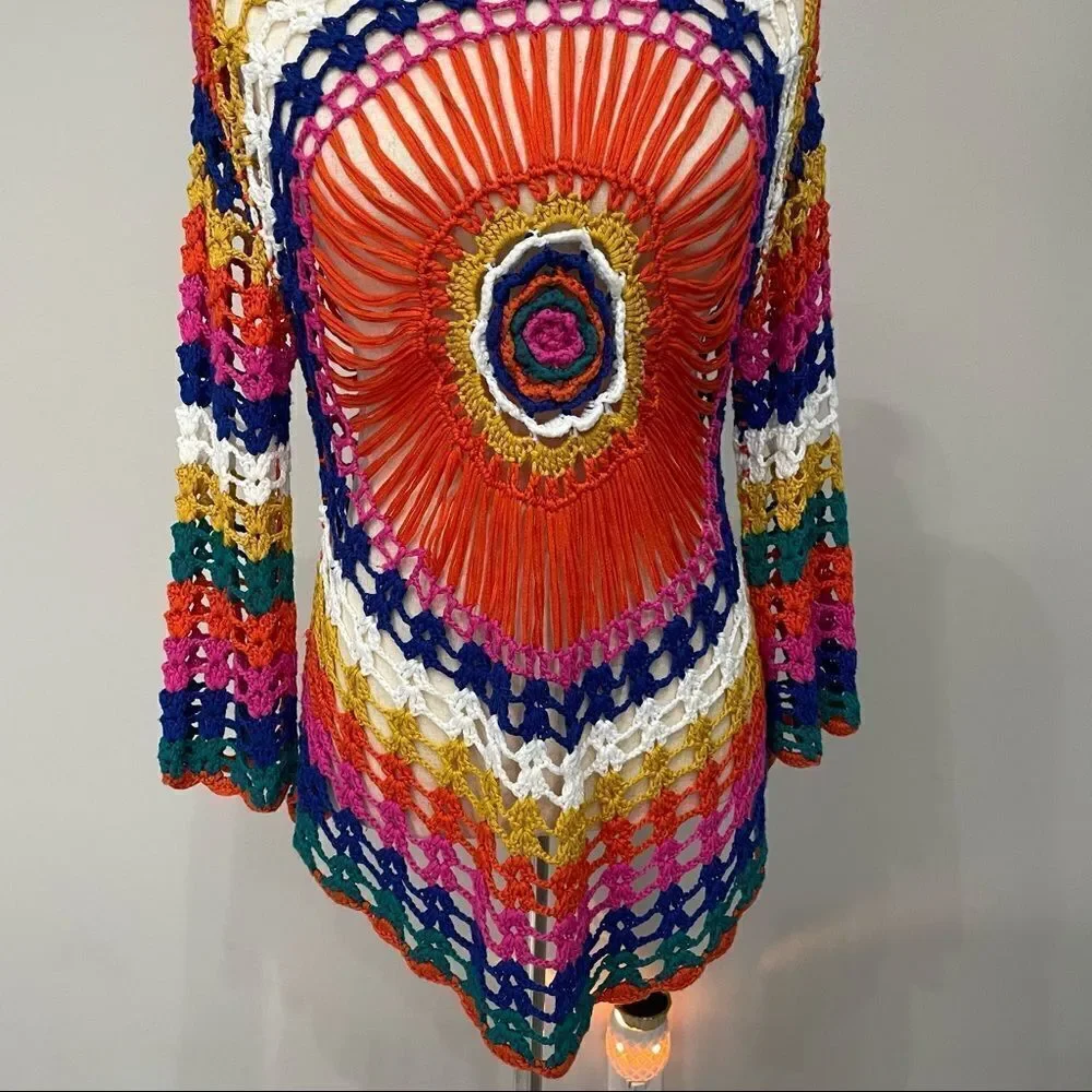 Cupshe crochet multicolor