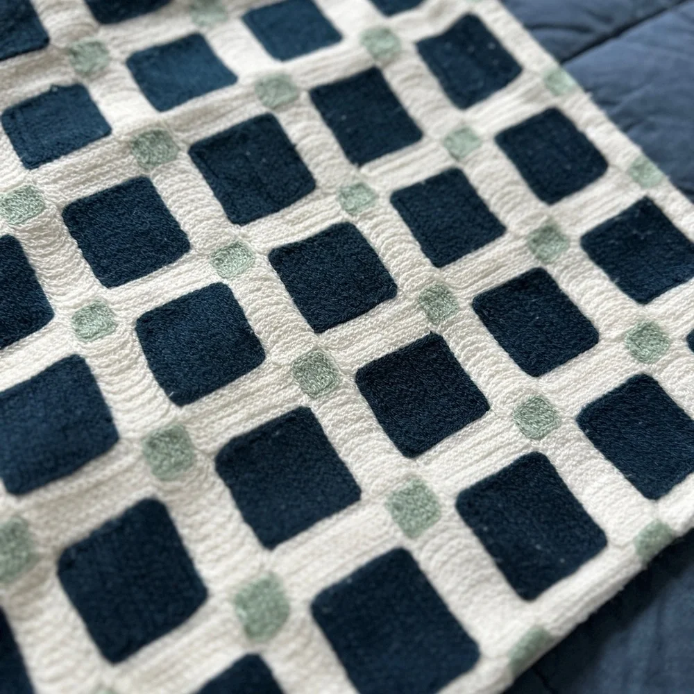West Elm 20x20 Geometric Patterned Square Pillowcase