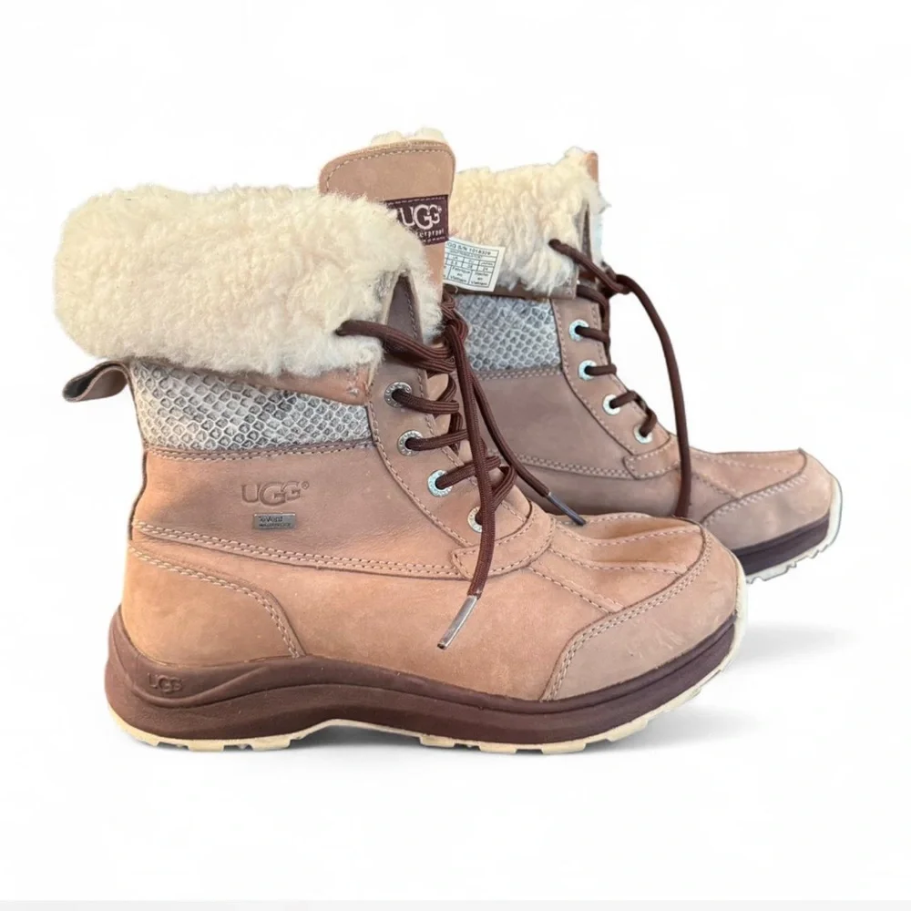 UGG Women's Brown and Cream Winter Boots