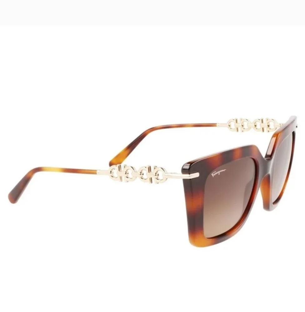 Used Salvatore Ferragamo Sunglasses SF1041S Havana/Brown Gradient with case